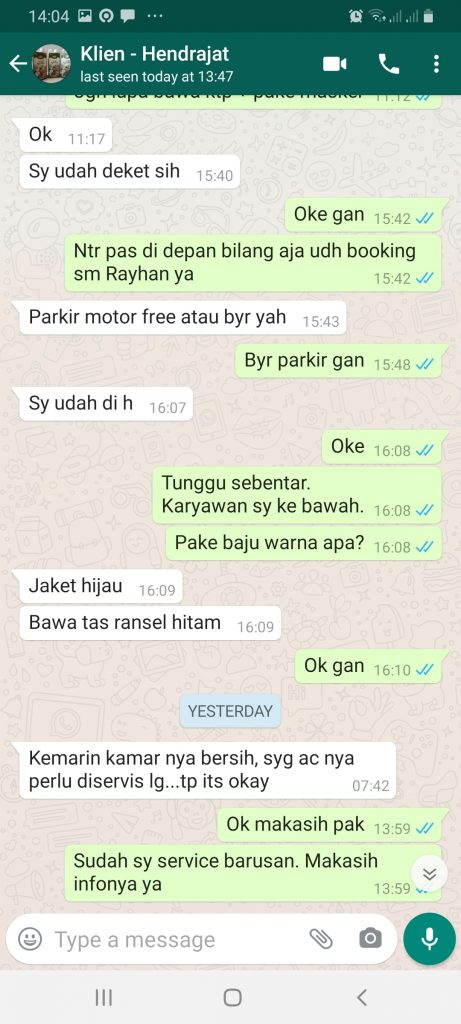 Testimoni Apartemen Harian Di Depok