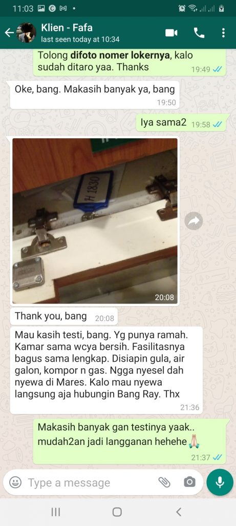 Testimoni Apartemen Harian Murah Di Depok Kota Depok Jawa Barat