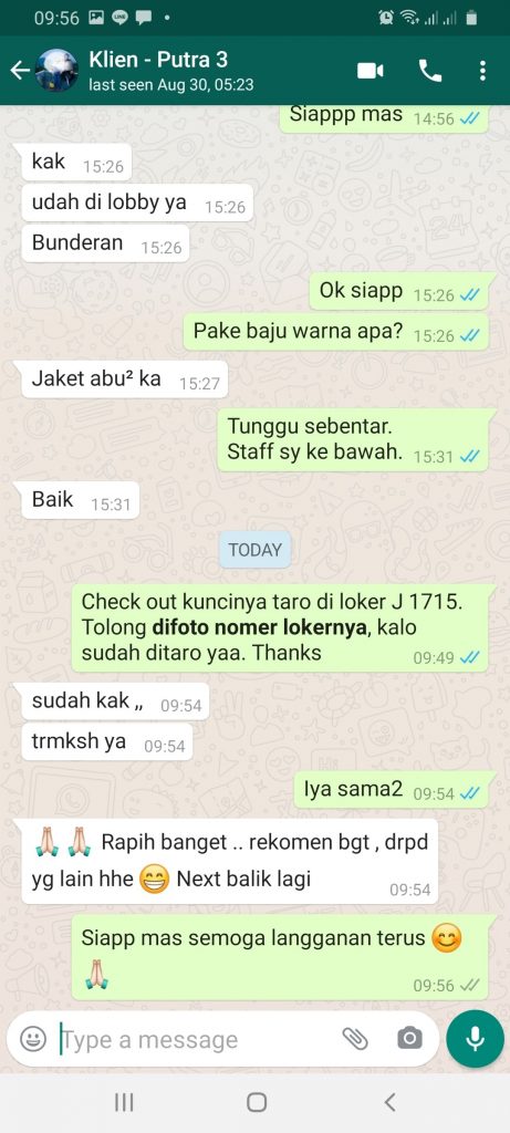 Testimoni Sewa Apartemen Harian Kota Depok Jawa Barat